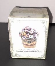 Boyds Bears Longaberger Treasure Box May Series Mini Petunia Basket w/Flora picture
