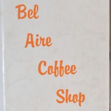Vintage 1978 Bel Aire Coffee Shop Plaza Restaurant Menu Napa Valley California picture