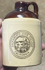 Vintage Sacramento State University College Ceramic Small Jug Rare Mint w/tags picture