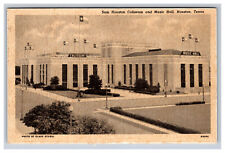 Sam Houston Coliseum And Music Hall, Houston Texas TX Postcard picture