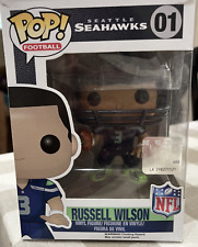 Funko POP NFL RUSSELL WILSON 01 Seattle Seahawks VAULTED VINYL FIGURE See Pics picture