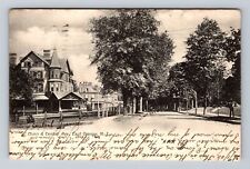 East Orange NJ-New Jersey, Munn & Central Ave Residences, Vintage c1906 Postcard picture