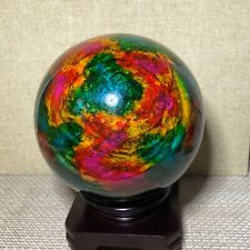 Taiwan seven-color natural jade original stone spherical office decoration 5600g picture