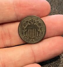 Nice 1868 Shield Nickel Coin dug at Old Camp Grant Arizona Apache Wars Relic picture