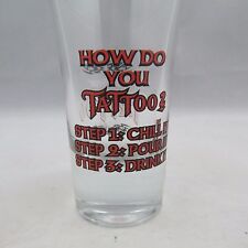 Captain Morgan Tattoo Shot Glass Chill it, Pour it, Drink it picture