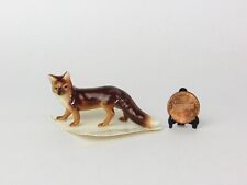Vintage Hagen Renaker Miniature Walking Fox, Retired Ceramic Figurine picture