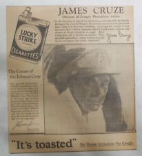 Lucky Strike Ad: Movie Director James Cruze from 1928 Size: 10  x 11 inches picture