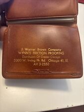 Vintage Wynn's Friction Proofing Nu-View 17” Pass Case Billfold Virgin Vinyl EUC picture