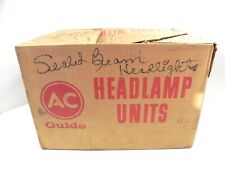VINTAGE AC GUIDE LAMP DIVISION HEADLAMP DISPLAY BOX ONLY USED WRITTEN ON  picture