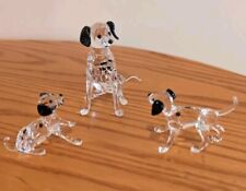 Swarovski Crystal Dalmatian Dog Family Mother And Puppies picture