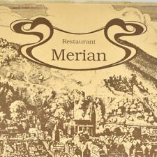 Vintage 1993 Merian Restaurant Menu Heidelberg Germany picture