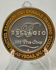 Bellagio Casino ~ $10 SILVER STRIKE .999 Fine Silver Token ~ Limited Edition picture