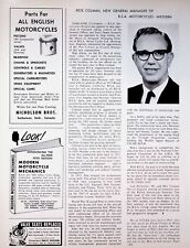 1965 BSA General Manager Oakland Pete Colman - 1-Page Vintage Motorcycle Article picture