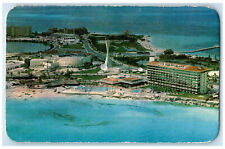 1985 Beach View Hotel Krystal Cancun Quintana Roo Mexico Vintage Postcard picture