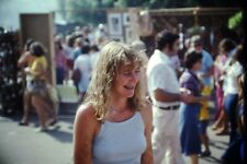 1975 candid of cute blonde girl Vintage SLIDE A4n18 picture
