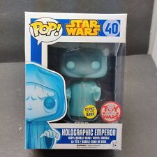 Star Wars Funko POP #40 Holo Emperor Palpatine Toy Wars Exclusive Read picture