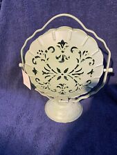 Vintage Folding Metal 3-Tier Display Tray, Chippy Shabby Chic French Cottage picture