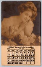 1912 July Advertising Calendar Chicago Morgan Company Postcard Size 3