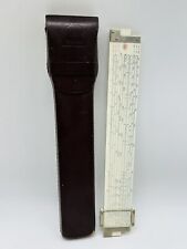 Vintage Post Versalog Slide Rule 1460 Hemmi Japan w/Leather Case picture