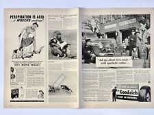 Vtg 1936 Life Magazine pages w/  Pennzoil  Goodrich Tires Detergent  Ad  21
