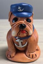 Vintage Nautical Sailor Bulldog Porcelain Figurine Guaranteed Irish 1960's picture