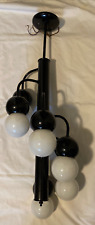Vintage Postmodern Memphis Style Ceiling Light Molecular Bubbles in Black picture