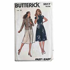 Butterick 3517 Loose Fitting Dress Size 10-12-14 Bust 32.5-34-36