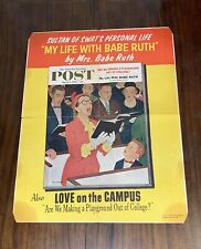 3X 1959 Saturday Evening Post Posters Vintage Ladies Home Journal  Mrs Babe Ruth picture