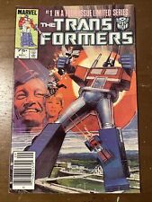 The Transformers #1 (Marvel, September 1984) Rare New Stand Issue NM WHITE PAGES picture