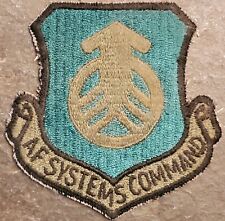 USAF AIR FORCE (AFSC) SYSTEMS COMMAND PATCH SUBDUED VINTAGE ORIGINAL MILITARY  picture
