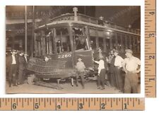 1925 OOAK TYPE-1 Photo: TROLLEY WRECK of St Louis OLIVE Blvd Streetcar picture