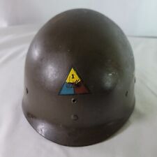 Vintage WWII period Hell On Wheels Army Helmet Liner 2nd Armor Division ID'D picture