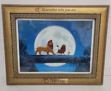 Rare Vintage Disney The Lion King Framed Lithograph Remember who you are Pumba picture