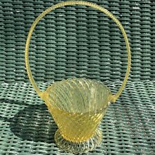 Vintage Regaline Plastic Easter Style Basket for Flower Arrangement Yellow picture