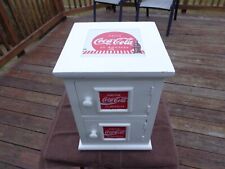 Vintage Authorized Coca Cola Box Wooden Cabinet With Shelves, Box picture