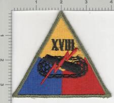 WW 2 US Army 18th Armored Corps Patch Inv# K1305 picture