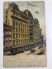 1901 Broadway Central Hotel New York Undivided Back Postcard picture