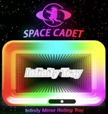 Space Cadet Music Activated 3D Infinity Mirror Rolling Tray 7 LED Colors picture