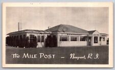 eStampsNet - The Mile Post Newport Rhode Island RI Photo Postcard  picture