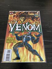 VENOM SINNER TAKES ALL 1 NEWSSTAND 1ST APPEARANCE SIN-EATER (1995, MARVEL) VF+ picture