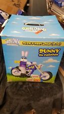 Airblown Inflatable Over 7' Long Bunny on Chopper Motorcycle In Box picture