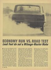 1964 Fuel Economy Run Vintage Magazine Article Ad Chevy Pontiac Plymouth Ford 64 picture