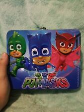 PJ Masks Cartoon Animation Characters Metal Tin Lunch Box FREE S/H Some Damage picture