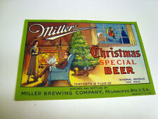 Circa 1930s Miller Christmas Special Beer Label, Milwaukee picture