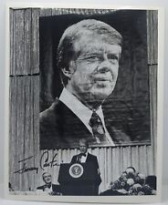 Jimmy Carter Signed Vintage Chicago Tribune 8x10 Photo Autograph Full Signature picture