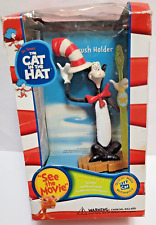 VINTAGE DR. SUESS CAT IN THE HAT TOOTHBRUSH HOLDER AND TOOTHBRUSH W/BOX picture