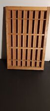 Vintage Wooden Printer's Letter Press Tray Shelf For Mini Items picture