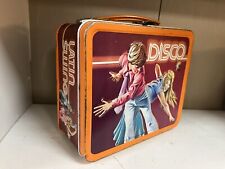 Vintage 1978 Orange Metal Disco Lunchbox By Aladdin picture