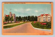 Atlanta GA-Georgia, Entrance To Oglethorpe University, Antique Vintage Postcard picture