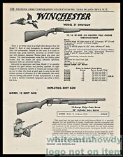 1958 WINCHESTER Model 37 Shotgun and 12 Riot Gun Original PRINT ADOBE picture